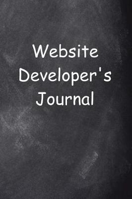 Book cover for Website Developer's Journal Chalkboard Design