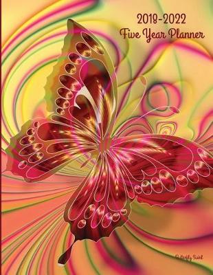 Book cover for 2018 - 2022 Butterfly Swirl Five Year Planner