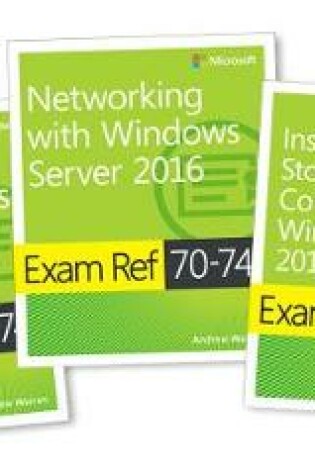 Cover of MCSA Windows Server 2016 Exam Ref 3-Pack