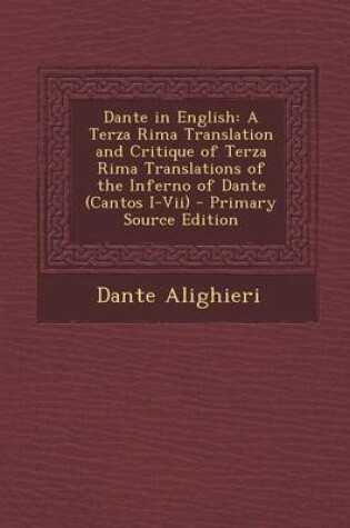 Cover of Dante in English