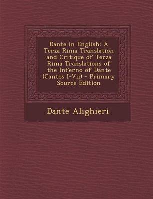 Book cover for Dante in English
