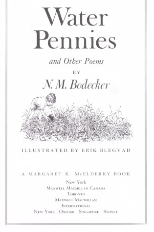 Cover of Water Pennies and Other Poems