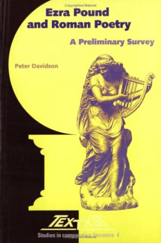 Cover of Ezra Pound and Roman Poetry: A Preliminary Survey