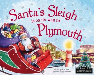 Book cover for Santa's Sleigh is on its Way to Plymouth