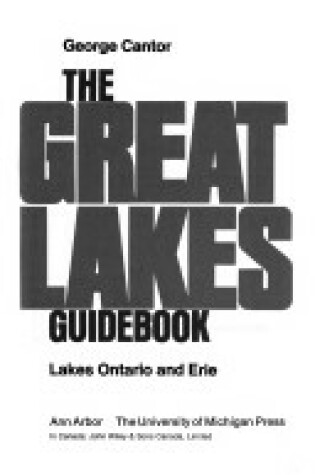 Cover of Great Lakes Guidebook Lakes Ontario & Erie