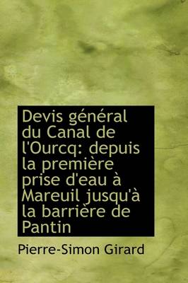 Book cover for Devis G N Ral Du Canal de L'Ourcq