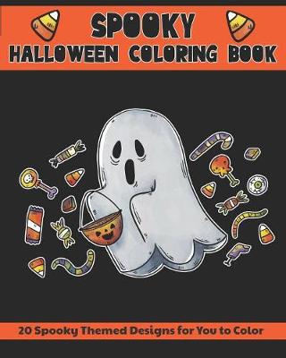Book cover for Spooky Halloween Coloring Book