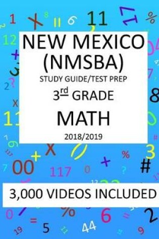 Cover of 3rd Grade NEW MEXICO NMSBA, 2019 MATH, Test Prep