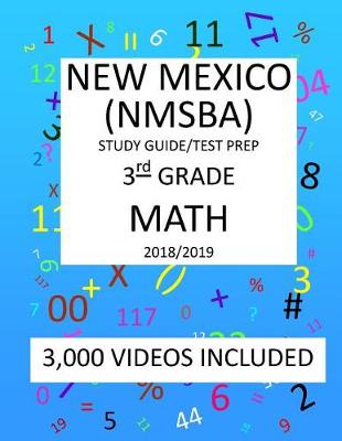 Book cover for 3rd Grade NEW MEXICO NMSBA, 2019 MATH, Test Prep