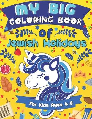 Book cover for My Big Coloring Book of Jewish Holidays