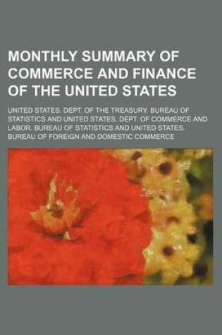 Cover of Monthly Summary of Commerce and Finance of the United States