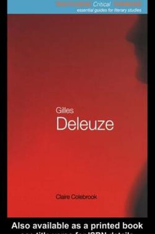 Cover of Gilles Deleuze