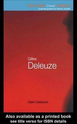 Cover of Gilles Deleuze