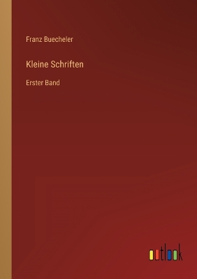 Book cover for Kleine Schriften