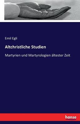 Book cover for Altchristliche Studien