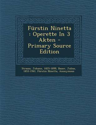 Book cover for Furstin Ninetta