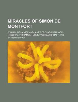 Book cover for Miracles of Simon de Montfort