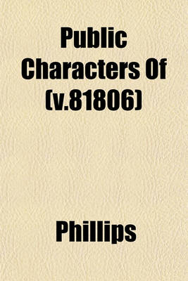 Book cover for Public Characters of (V.81806)