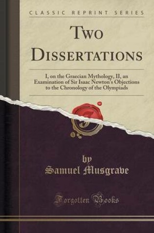 Cover of Two Dissertations