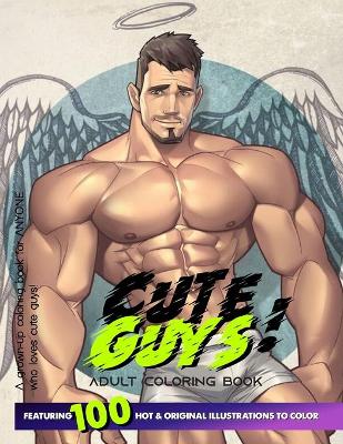 Book cover for Cute Guys! Coloring Book