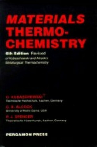 Cover of Materials Thermochemistry