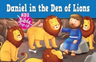 Book cover for Daniel in the Den of Lions -- 3D Bible pop up