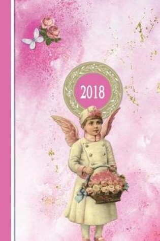 Cover of 2018 Diary Pink Angel Girl