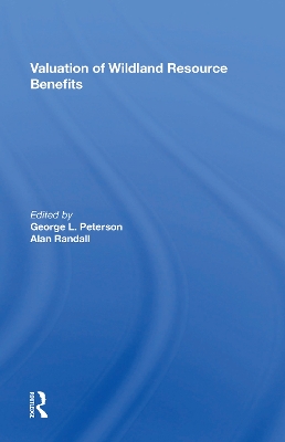 Book cover for Valuation Of Wildland Resource Benefits