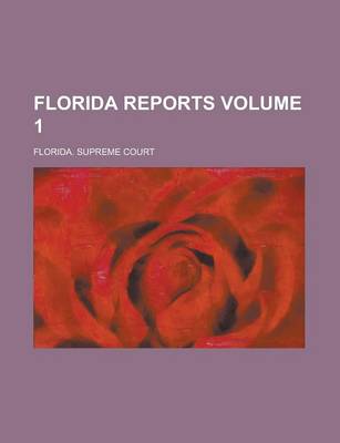 Book cover for Florida Reports Volume 1