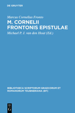 Cover of M. Cornelii Frontonis Epistulae