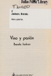 Book cover for Vino Y Pasi�n