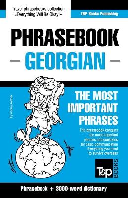 Book cover for Phrasebook - Georgian - The most important phrases