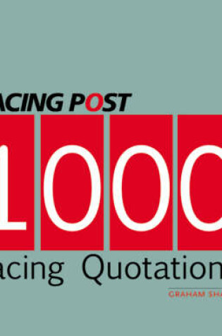 Cover of 1000 Racing Quotations