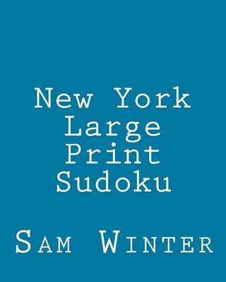 Book cover for New York Large Print Sudoku