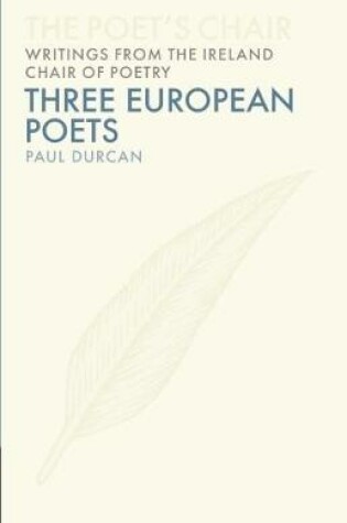 Cover of Three European Poets