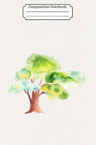 Cover of Composition Notebook Watercolor Tree Design Vol 26