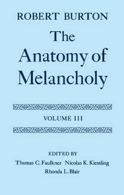 Cover of The Anatomy of Melancholy: Volume III