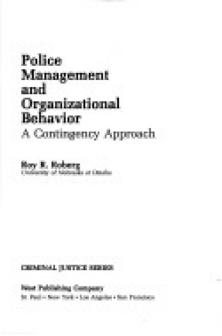 Cover of Police Management and Organizational Behavior