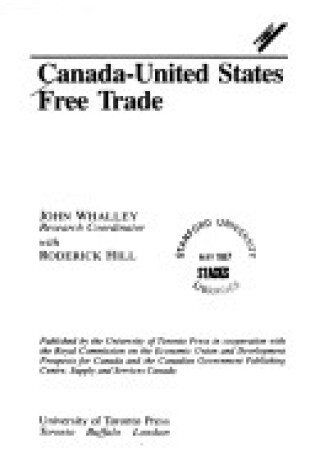 Cover of Canada-United States Free Trade