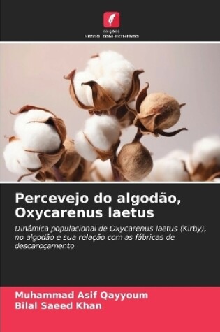 Cover of Percevejo do algodão, Oxycarenus laetus