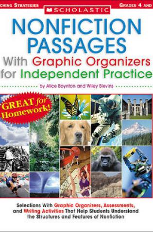 Cover of Nonfiction Passages with Graphic Organizers for Independent Practice: Grades 4 and Up