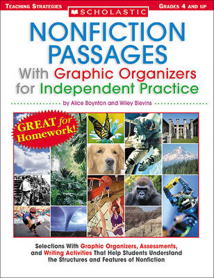 Book cover for Nonfiction Passages with Graphic Organizers for Independent Practice: Grades 4 and Up