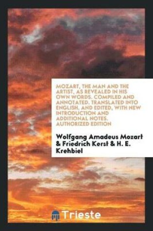 Cover of Mozart, the Man and the Artist, as Revealed in His Own Words