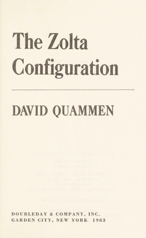 Book cover for The Zolta Configuration