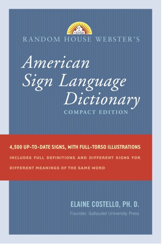 Book cover for Random House Webster's Compact American Sign Language Dictionary