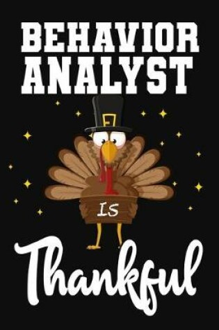 Cover of Behavior Analyst Is Thankful