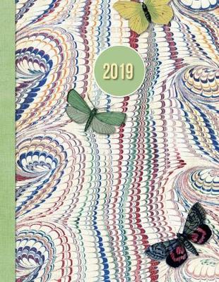 Book cover for 2019 Planner; Butterfly Green
