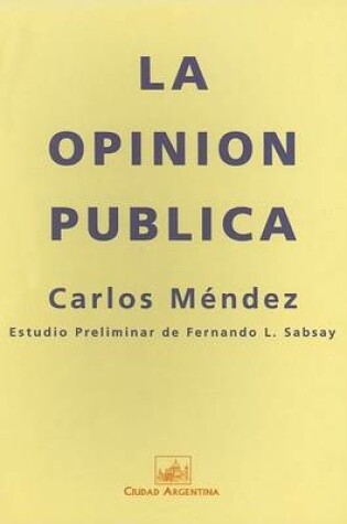 Cover of La Opinion Publica