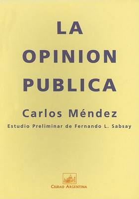 Book cover for La Opinion Publica