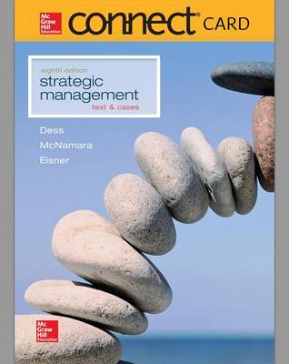 Book cover for Connect 1 Semester Access Code Card for Dess, Strategic Management: Text and Cases